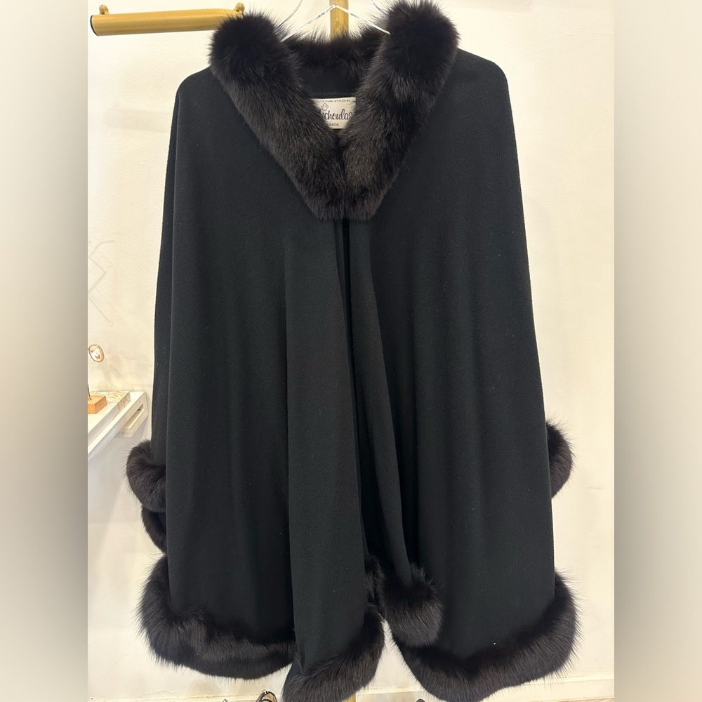 Michoulas canada Virgin wool fox vest